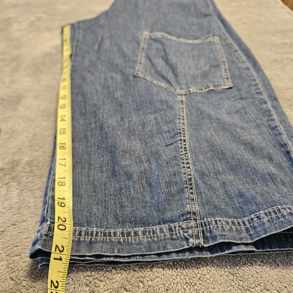 Alembika Pull On Wide Leg Denim Pants Size 12/14 - Picture 9 of 12